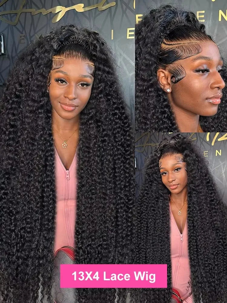 Deep Wave Lace Front Curly Wigs